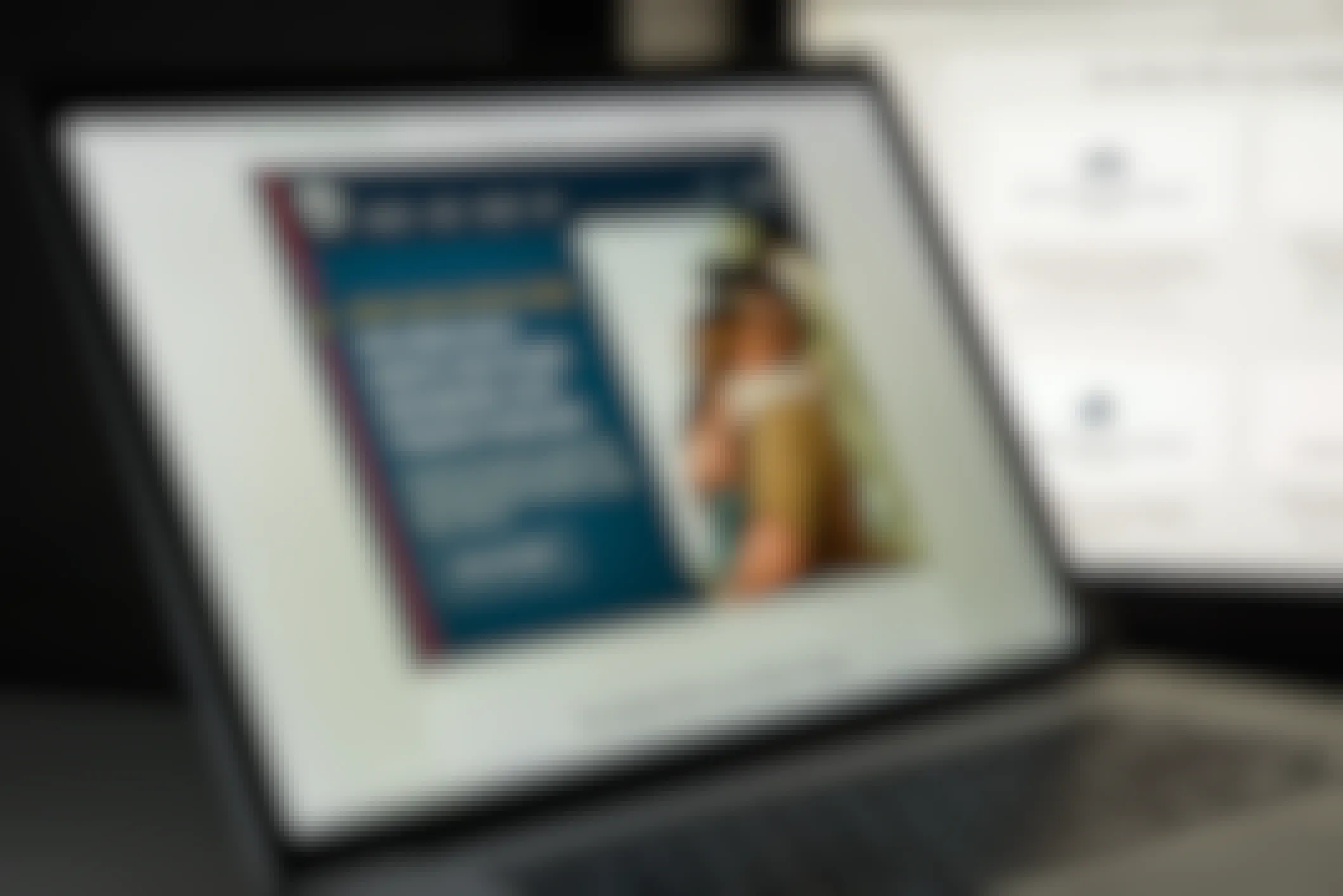 USAA's website pulled up on a laptop screen.