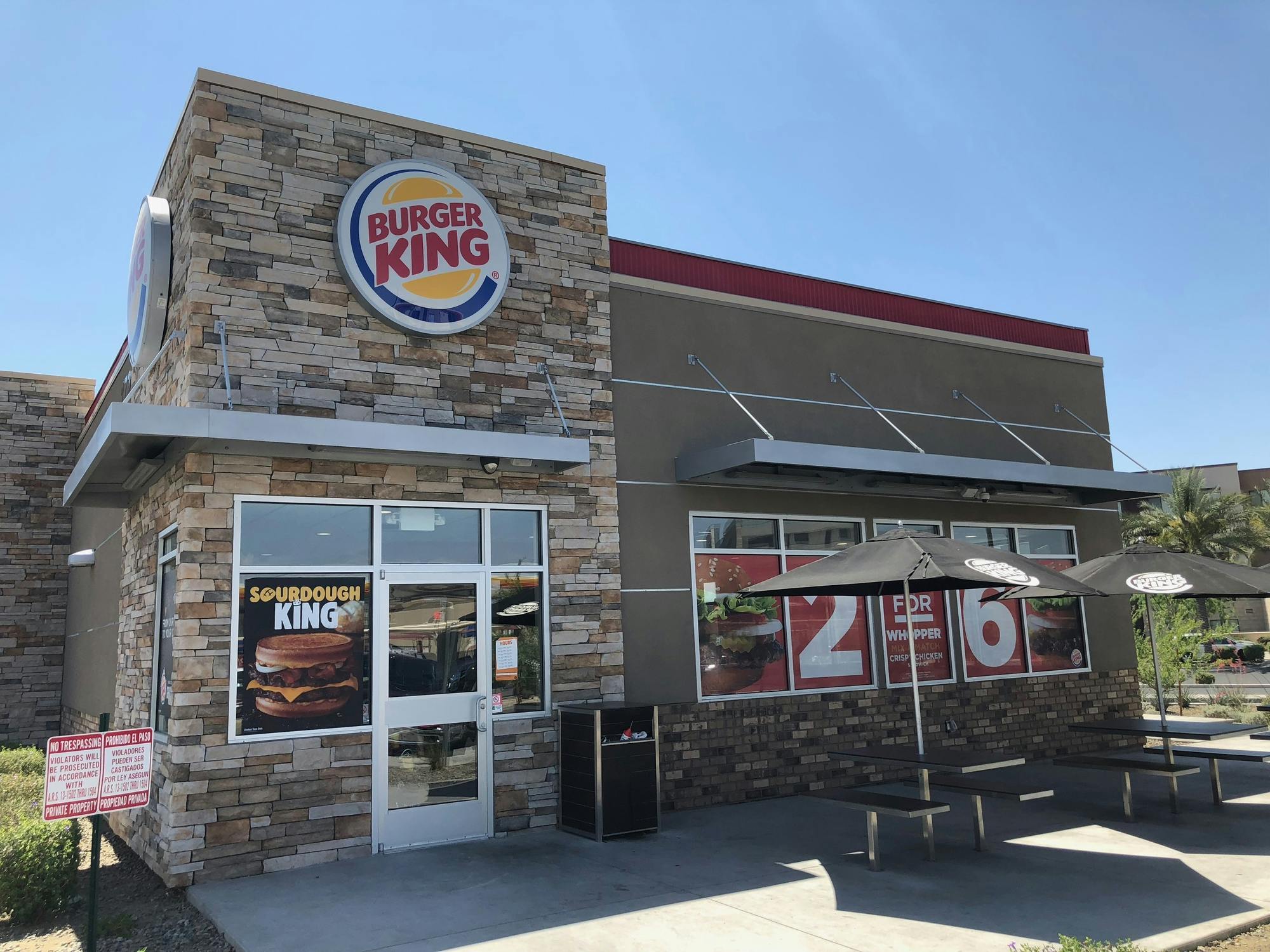 Burger King restaurant building.