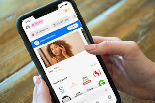 Drop money saving app on a cell phone
