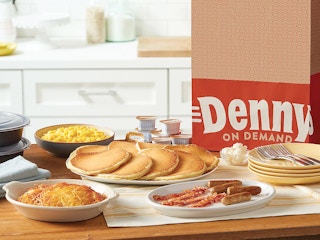 dennys meal on table
