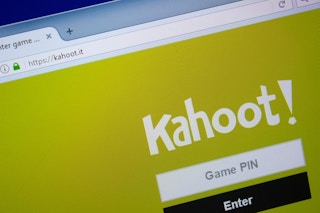 The Kahoot webpage