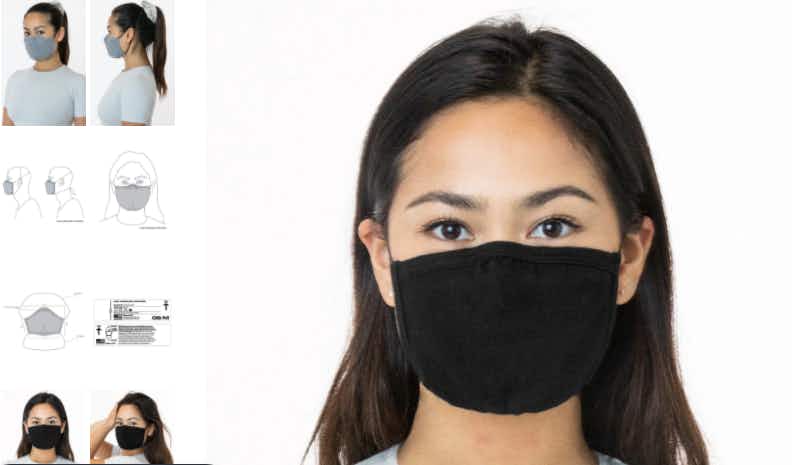 Los Angeles Apparel Face Mask
