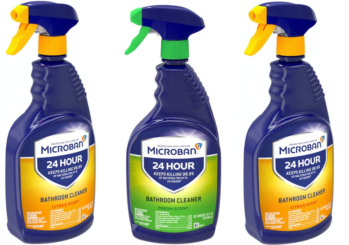 In Stock Microban Bathroom Cleaner on The Krazy Coupon Lady