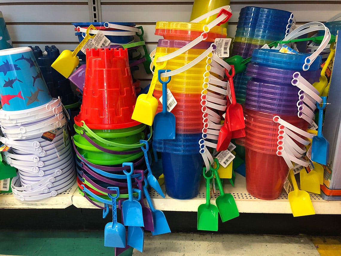 dollar tree sand pails