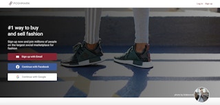 poshmark homepage feet