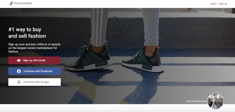 poshmark homepage feet