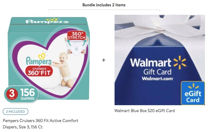 walmart pampers size 2