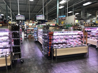 ShopRite food aisles in a grocery store