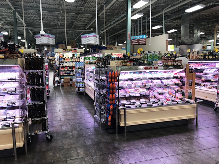 ShopRite food aisles in a grocery store
