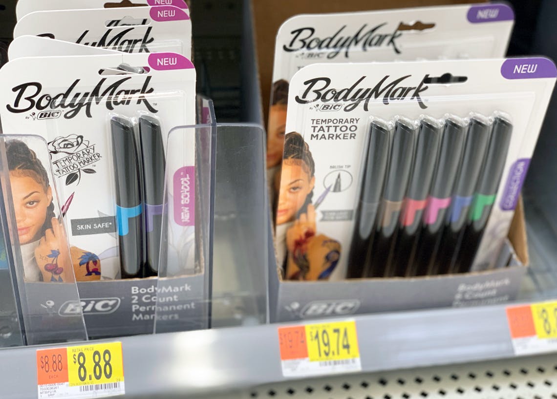 9 Off BIC BodyMark Temporary Tattoo Markers at Walmart The Krazy