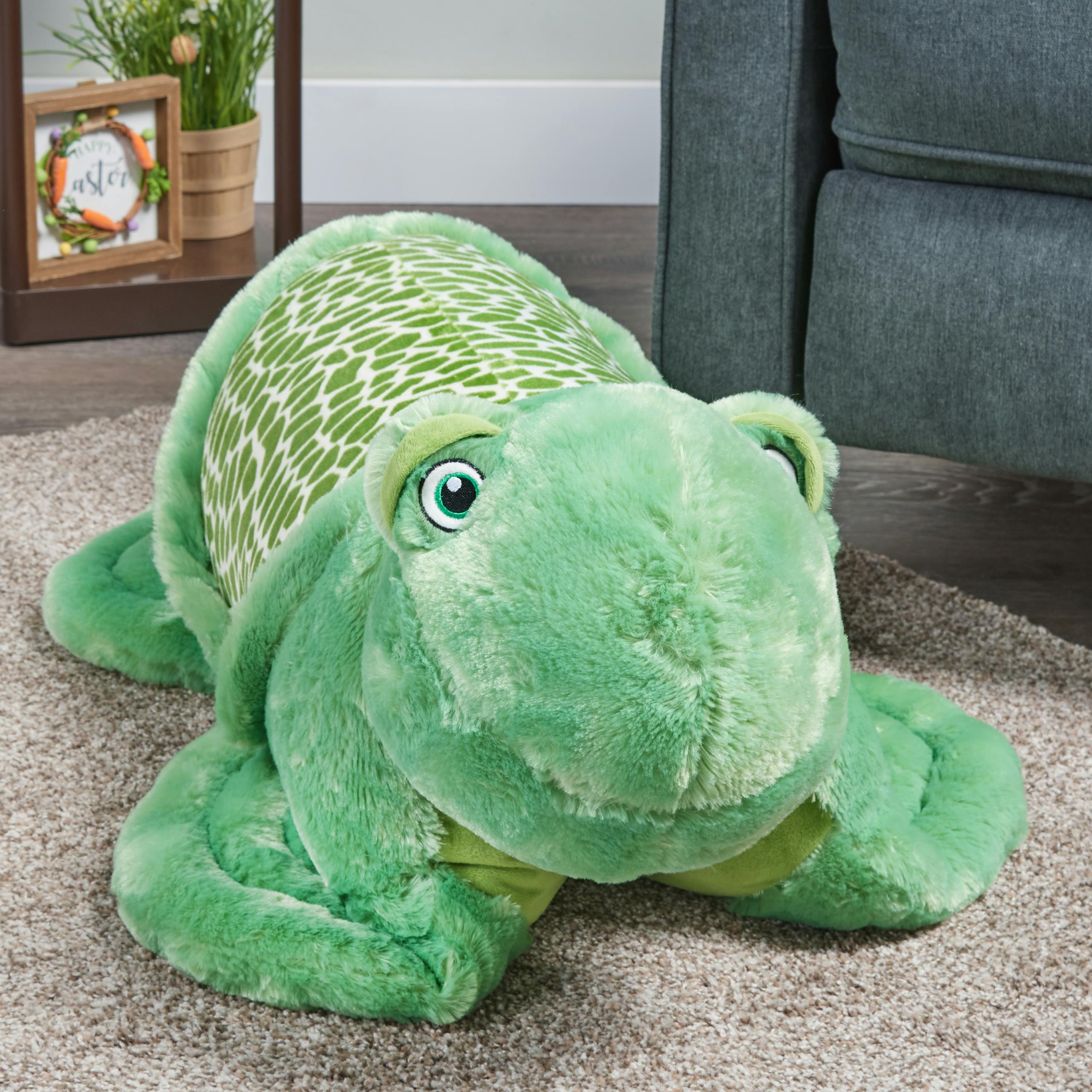 large plush sea turtle