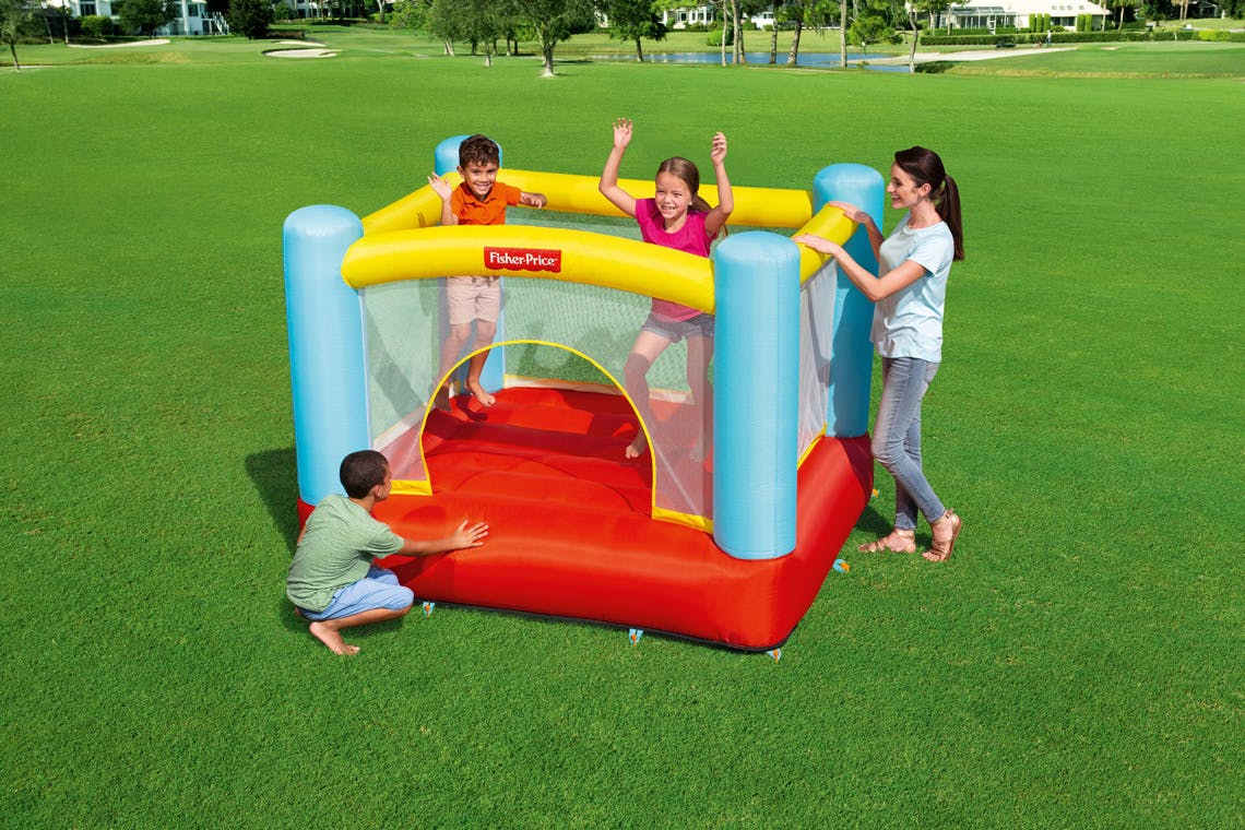 fisher price bounce house with slide