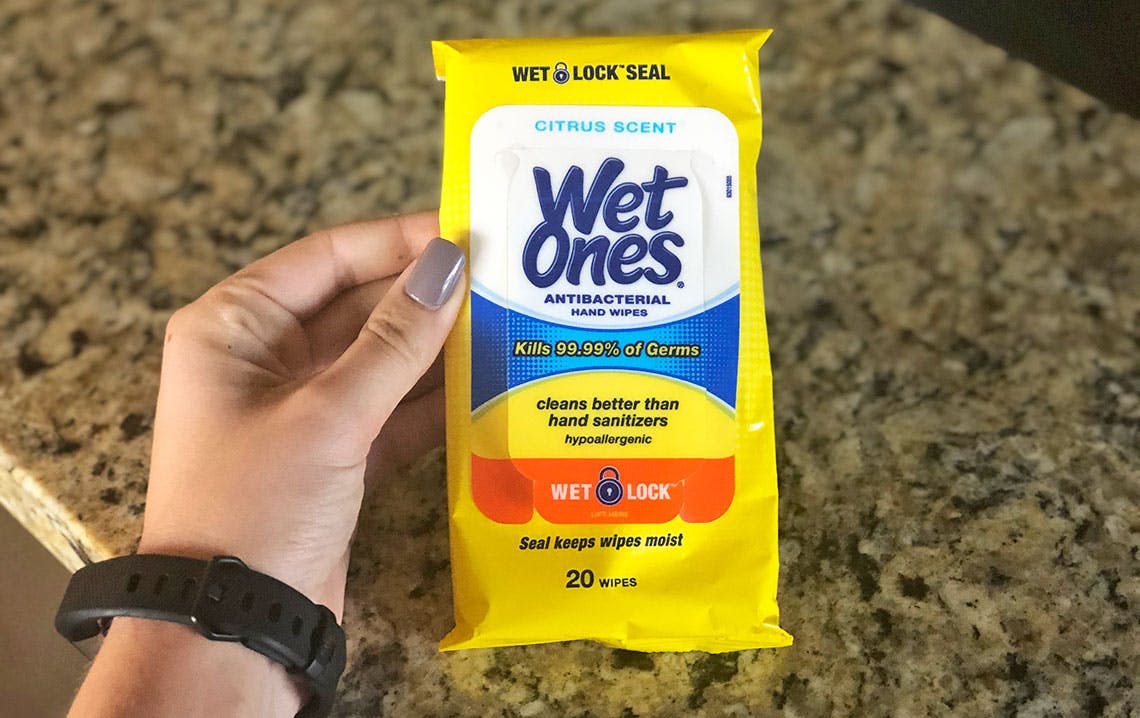 moist hand wipes