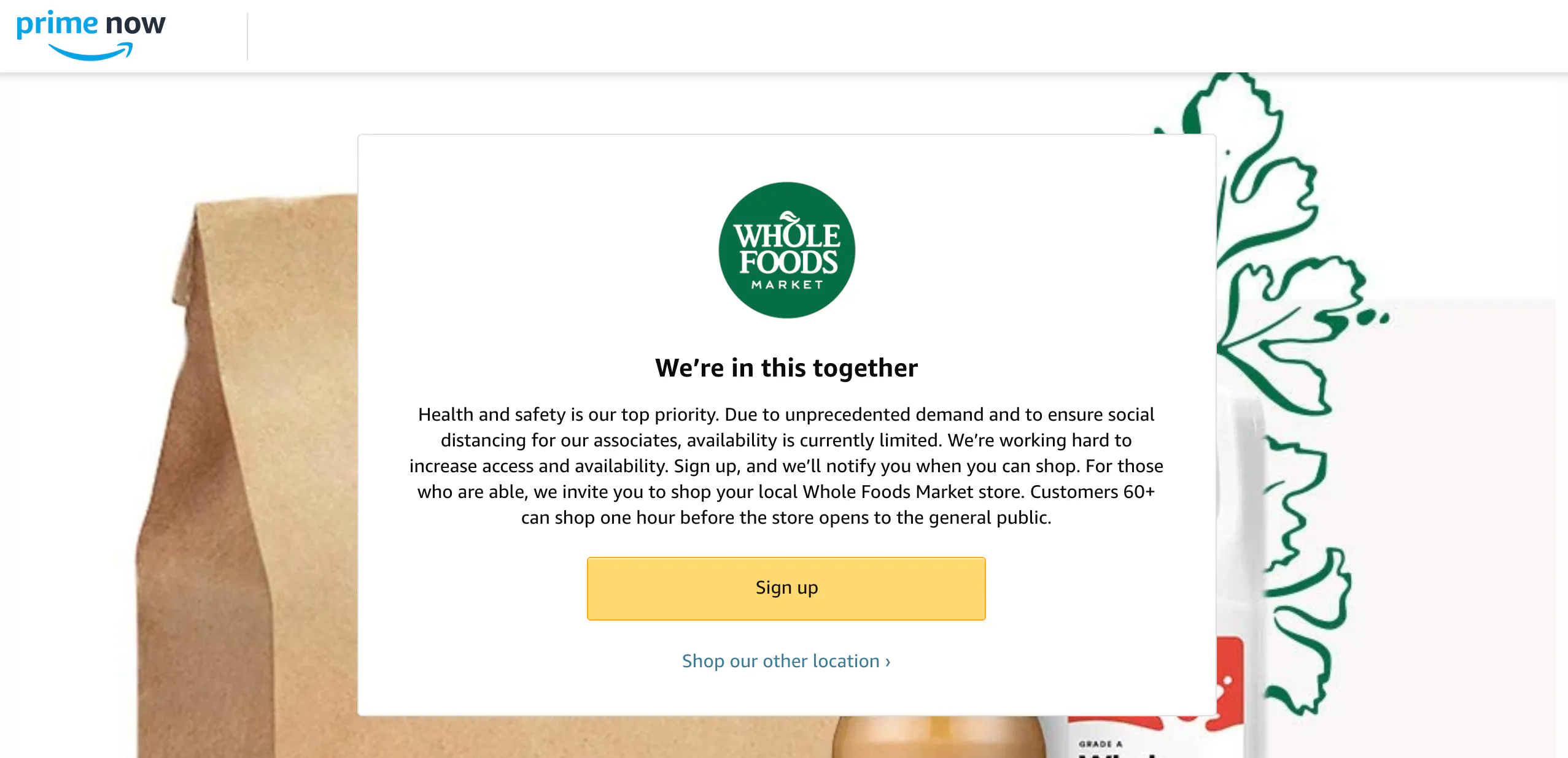 New Whole Foods Amazon Fresh Online Grocery Shoppers Get Waitlisted New Whole Foods Amazon Fresh Online Grocery Shoppers Get Waitlisted