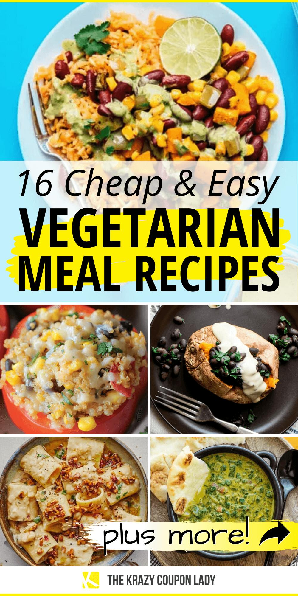 16 Cheap and Easy Vegetarian Recipes