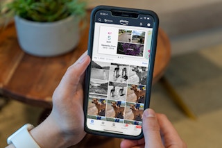 Amazon photo storage on a cell phone.