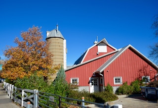 A farm in the fall located outside Chicago, IL.