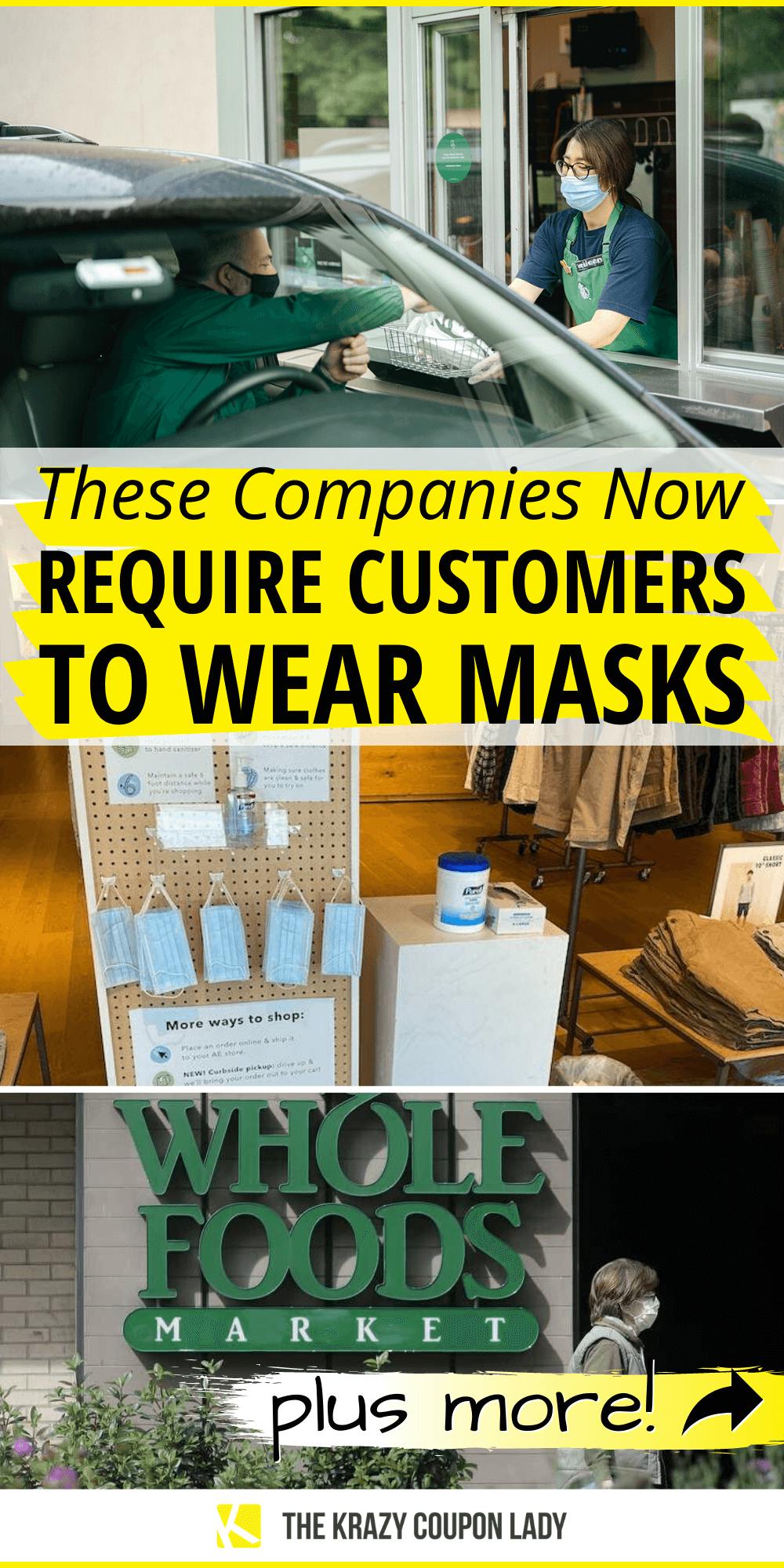 These Companies Now Require Customers to Wear Masks