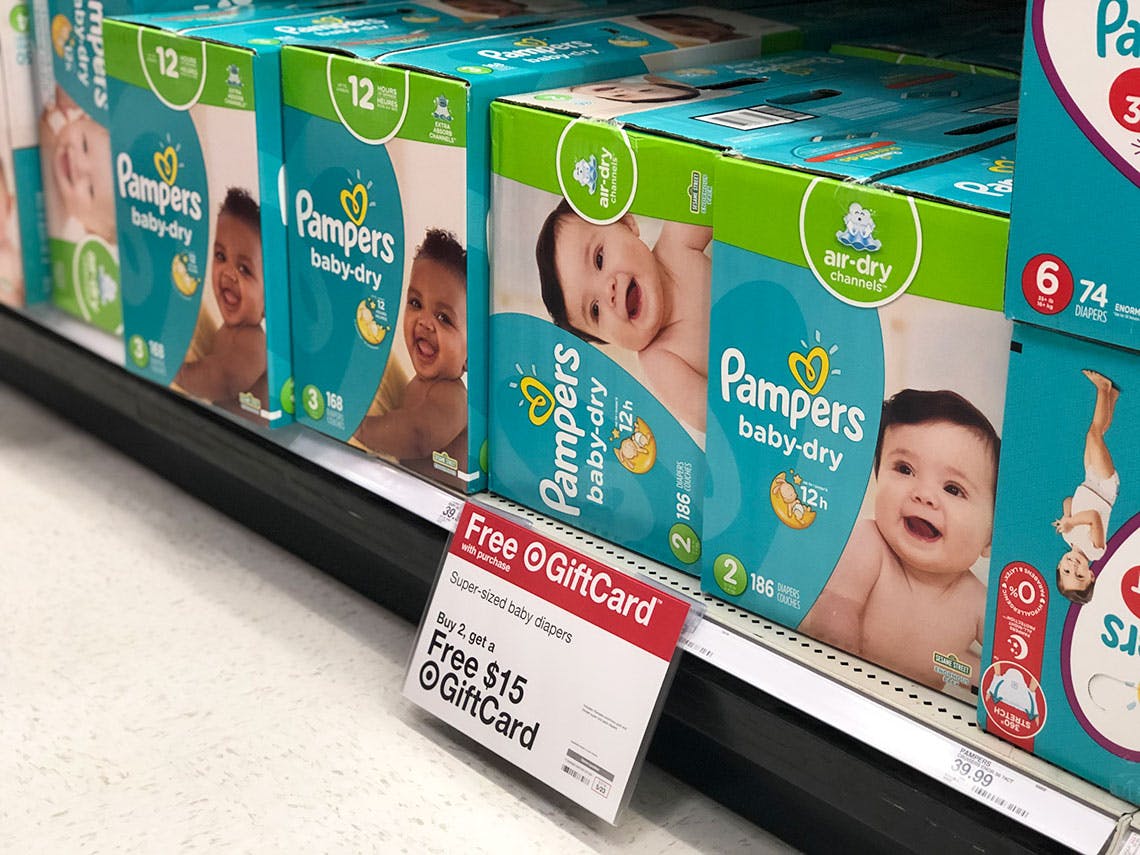 target pampers baby dry size 4