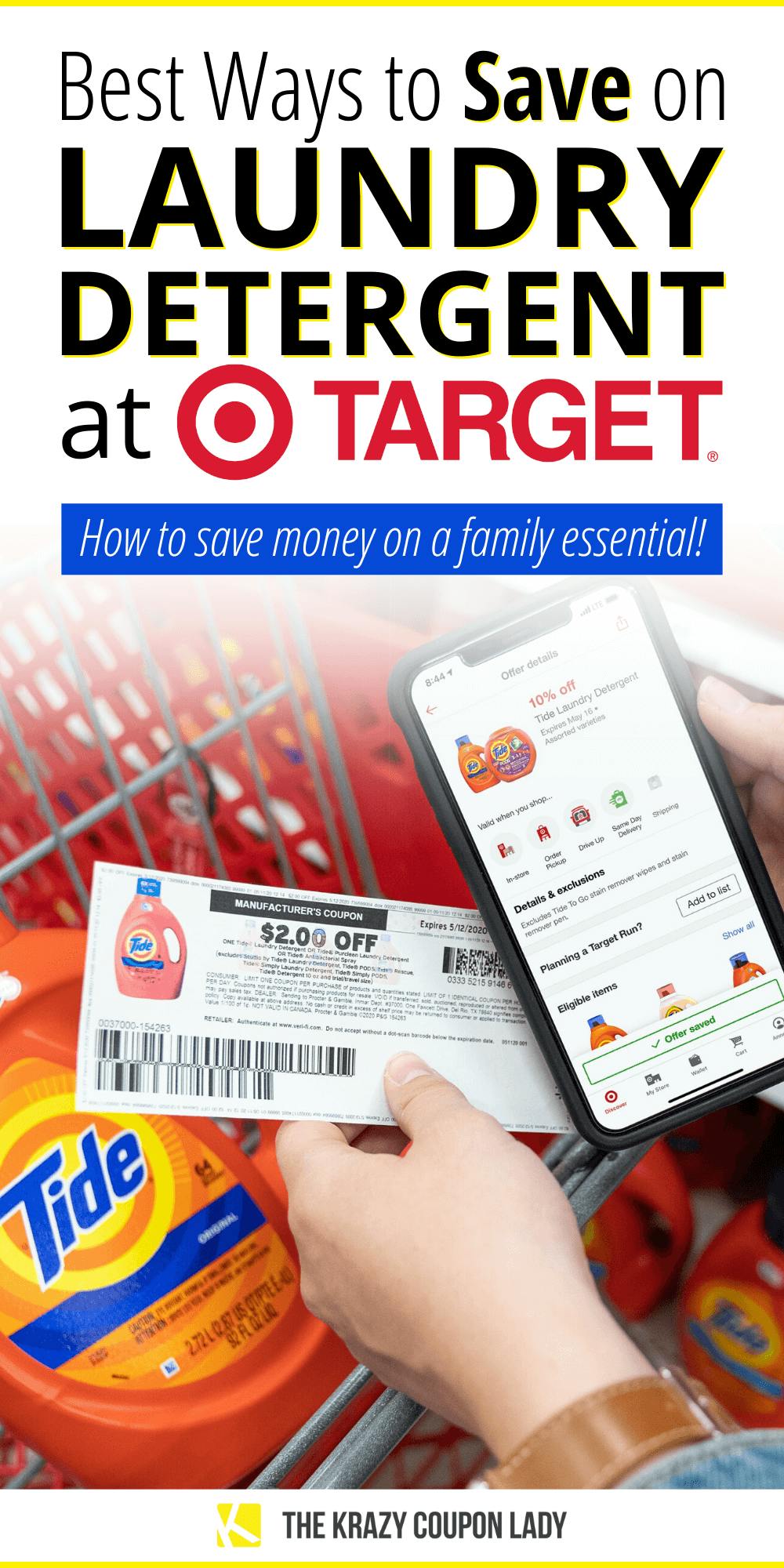 Best Ways to Save on Laundry Detergent at Target The Krazy Coupon Lady