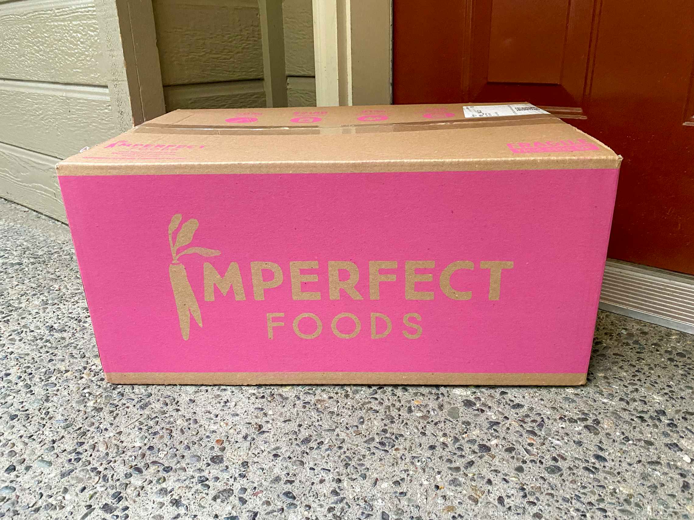 Imperfect foods grocery box.