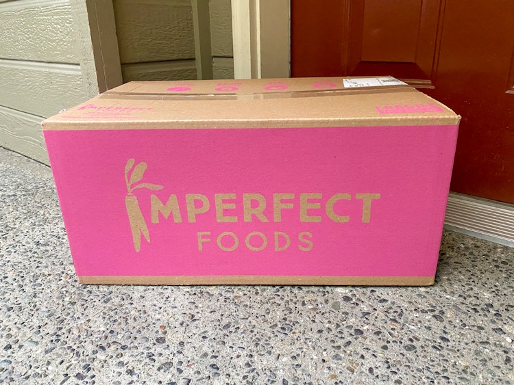 Imperfect foods grocery box.