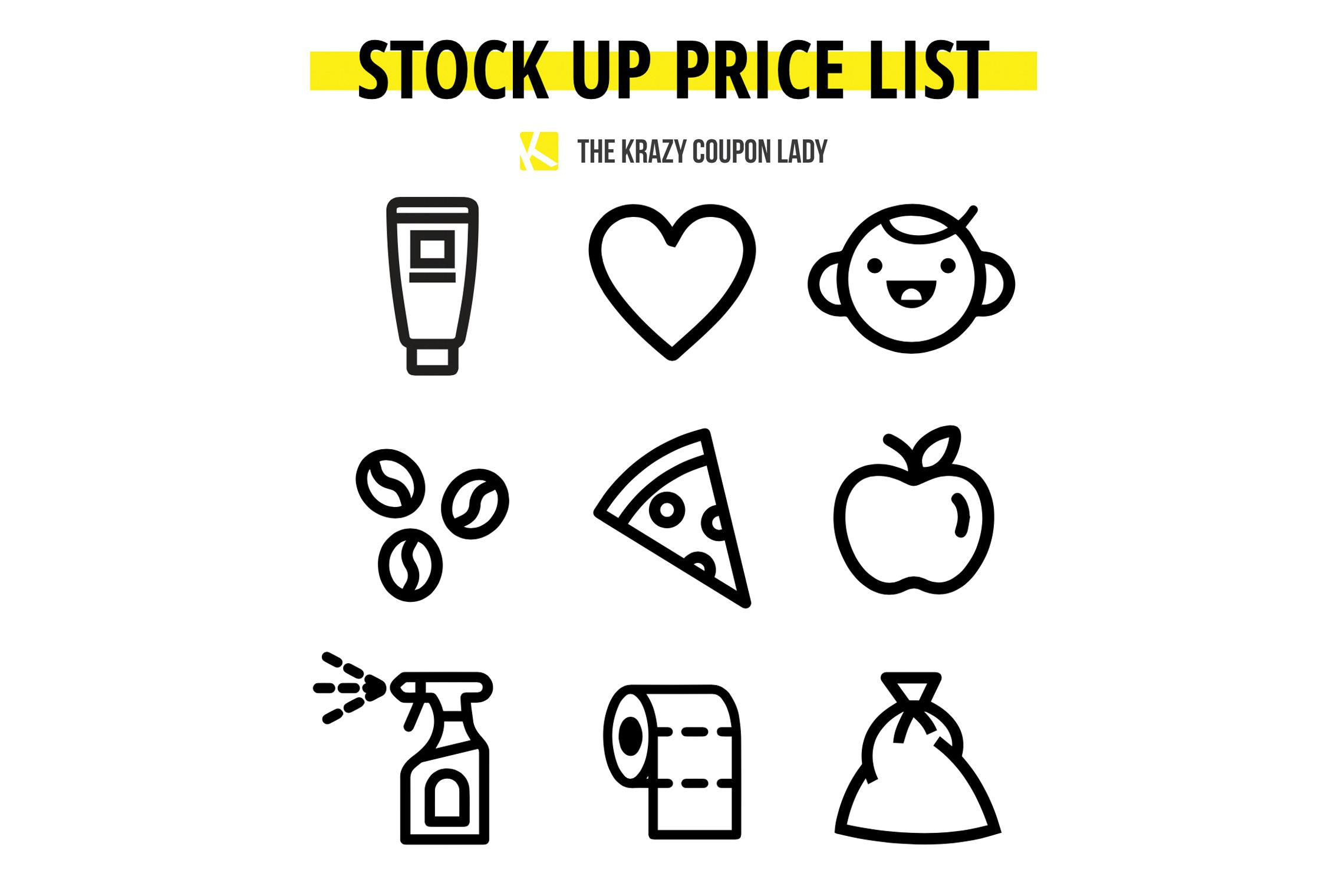 price list clipart