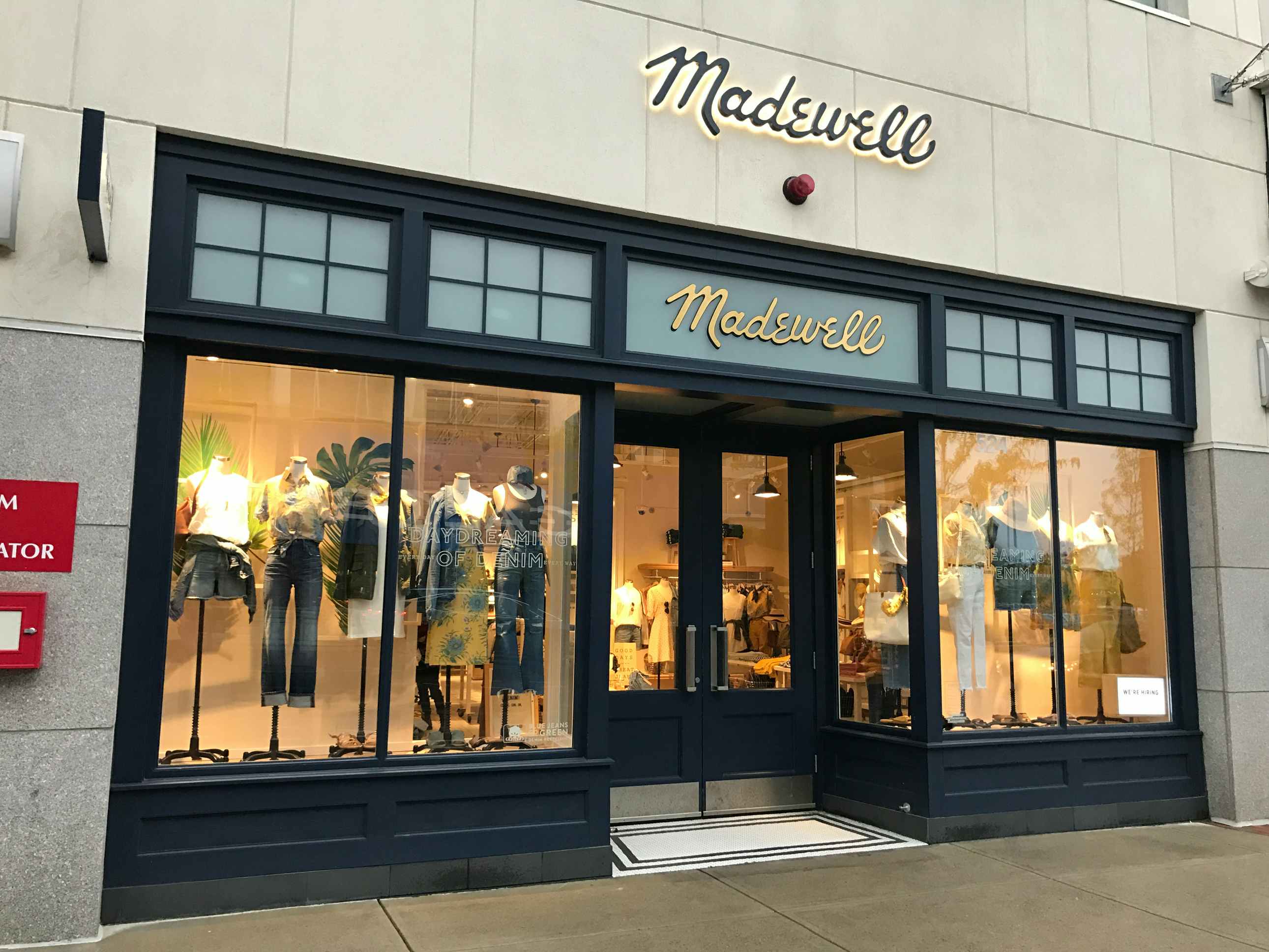 the exterior of a madewell store