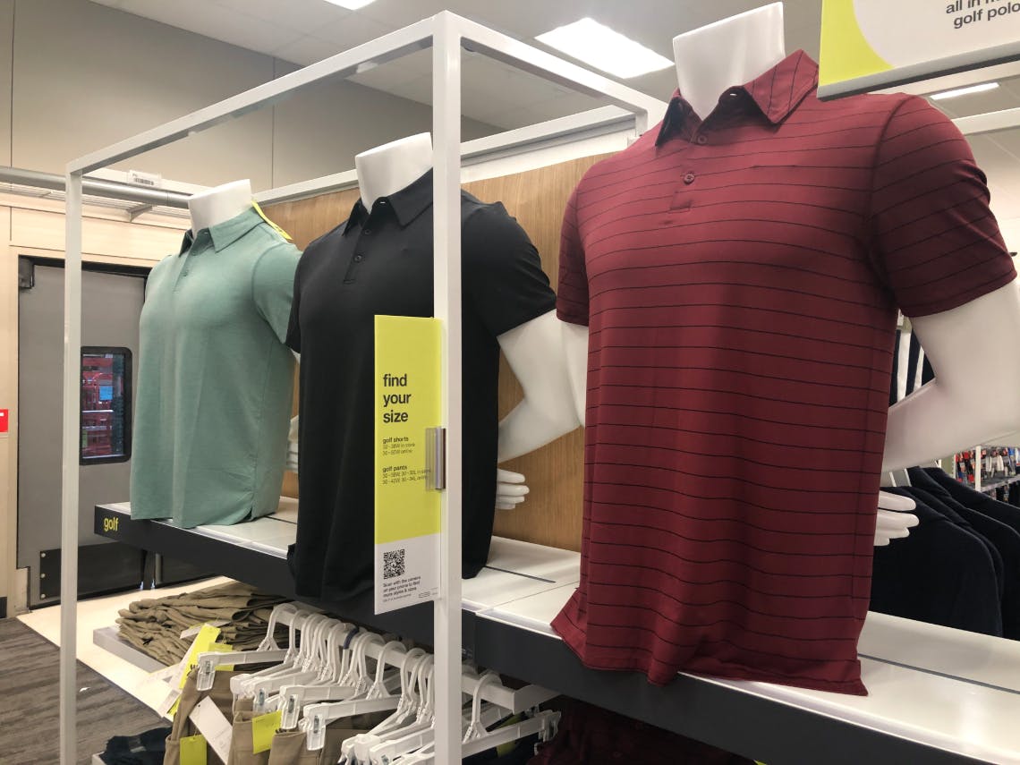 target golf shirts