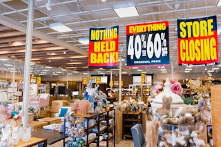 pier 1 liquidation closeout sale inside of the store