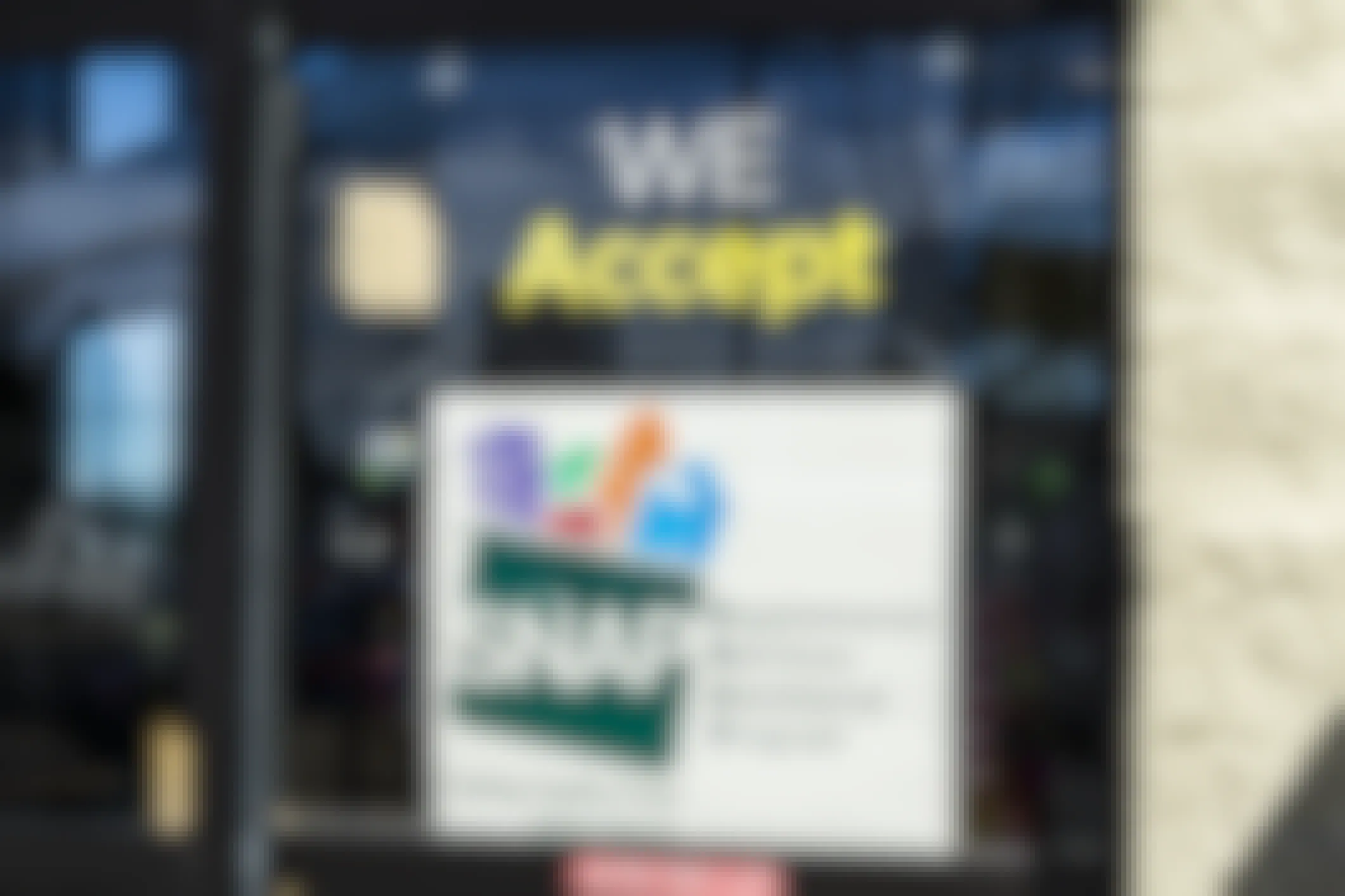 Store sign accepting SNAP payments