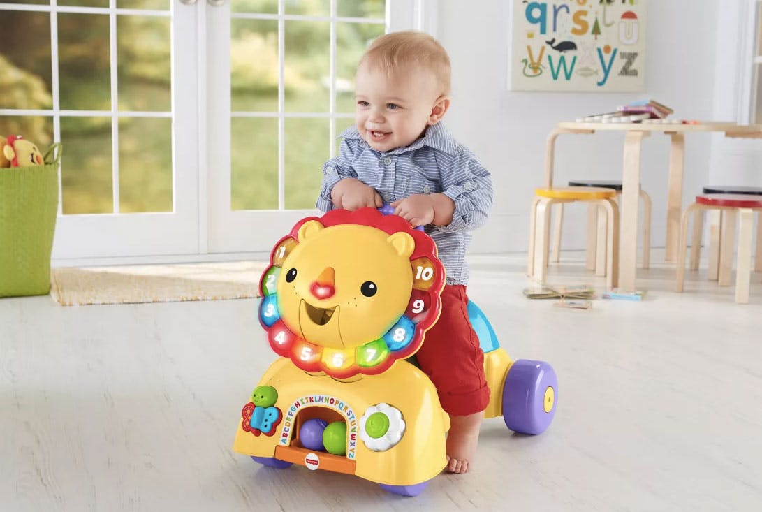 fisher price sit and ride lion