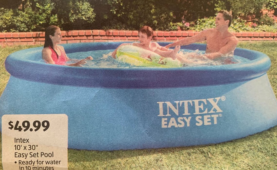Intex Easy Set Pools, 49.99 at Aldi The Krazy Coupon Lady