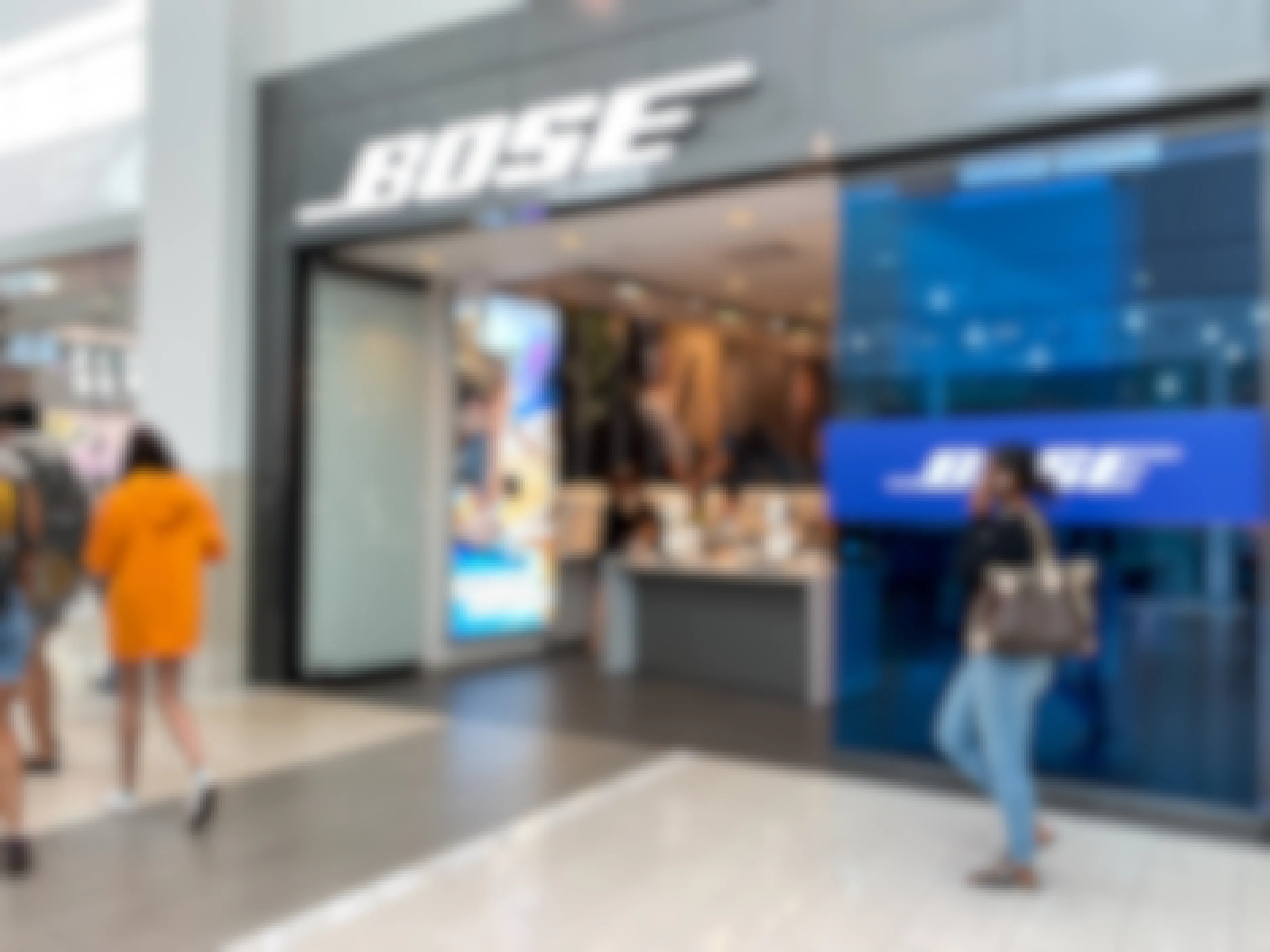 Bose retail store location, store front.