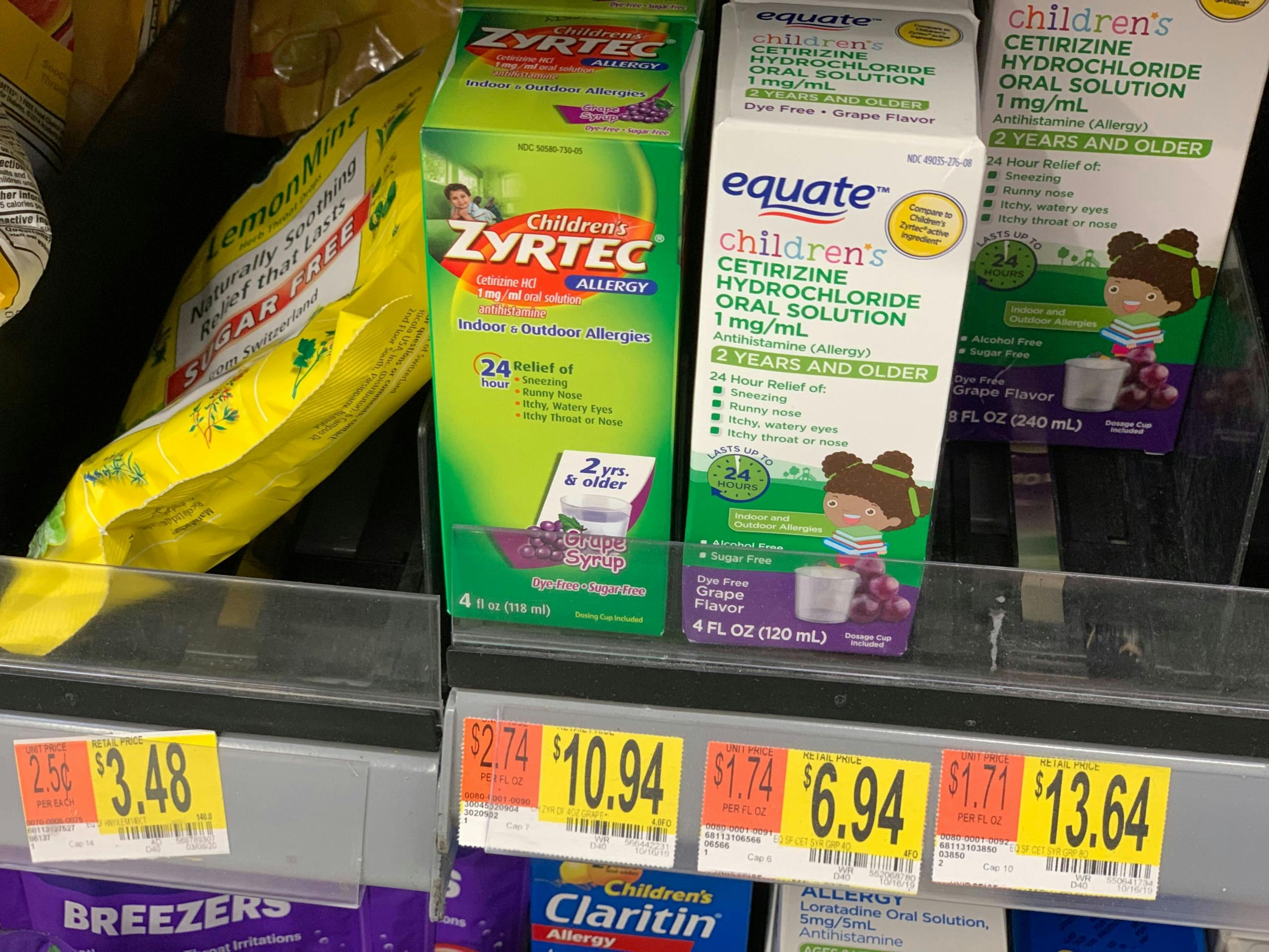 Kids' Zyrtec Allergy Relief, Only 6.94 in Store at Walmart The Krazy