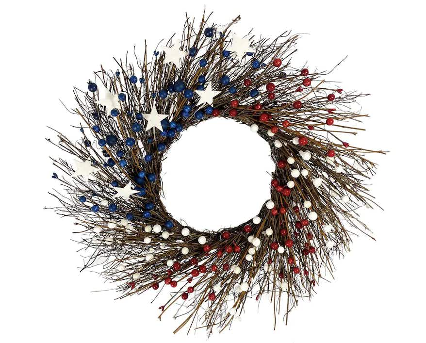 kohls-celebrate-americana-together-berry-wreath-2020-stock-image