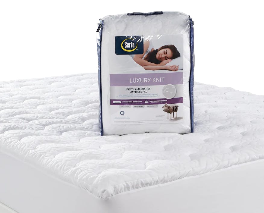 serta luxury knit mattress pad review