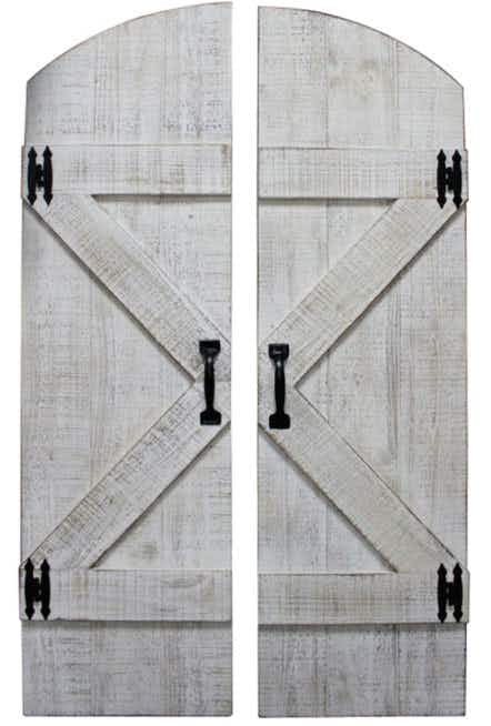 kohls Wood Farmhouse Door Wall Decor 2-Piece Set stock image 2020