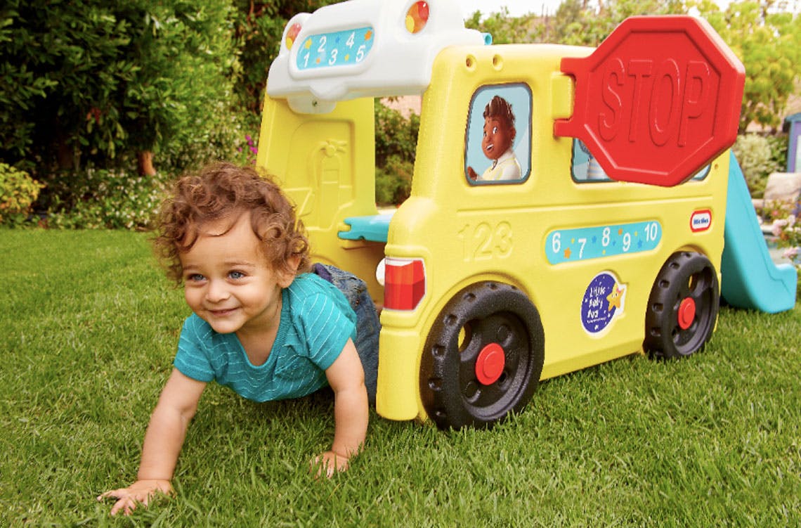 little tikes school bus climber