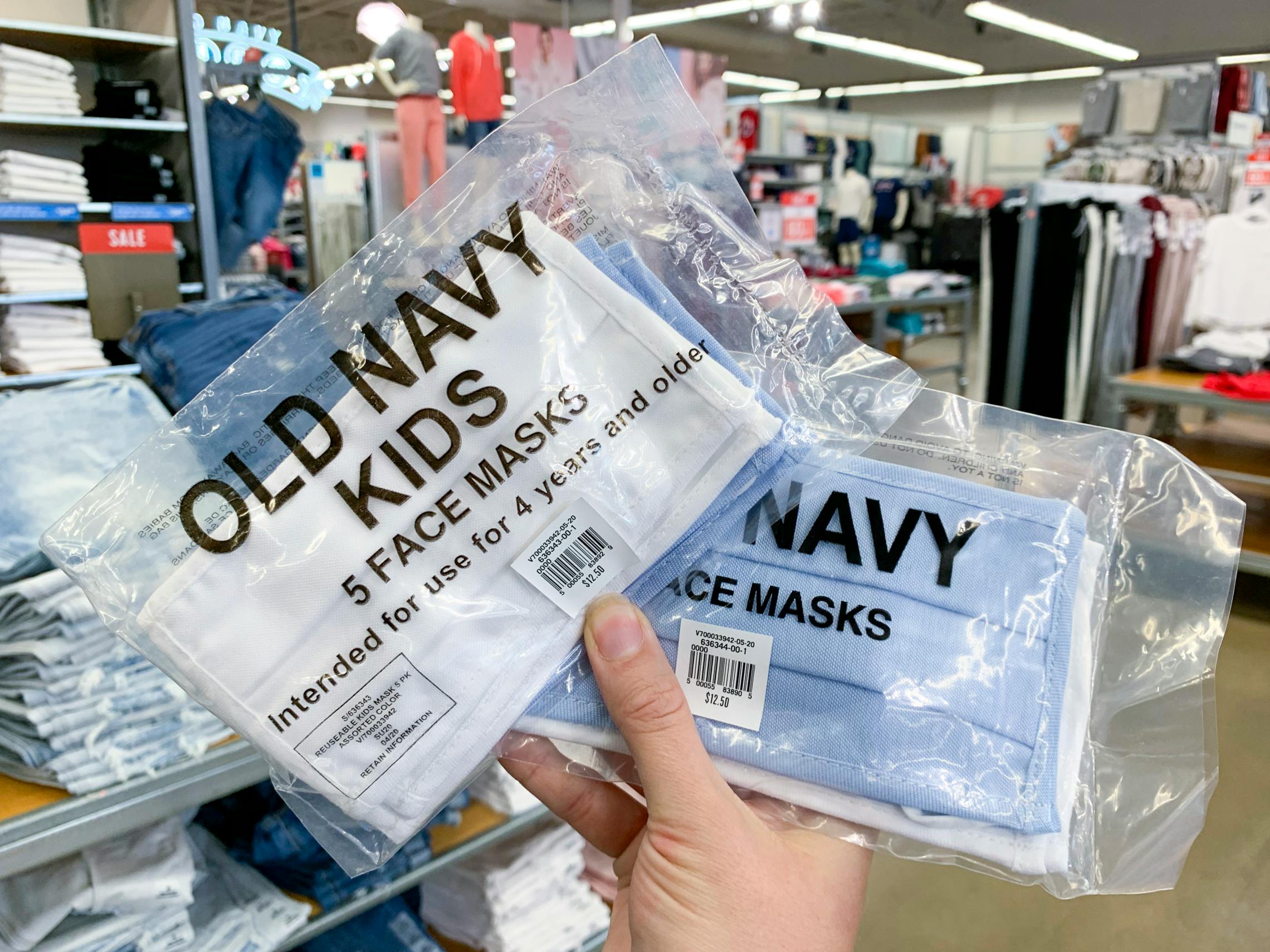Free 5 Pack Of Kids Face Masks At Old Navy 12 50 Value The Krazy Coupon Lady