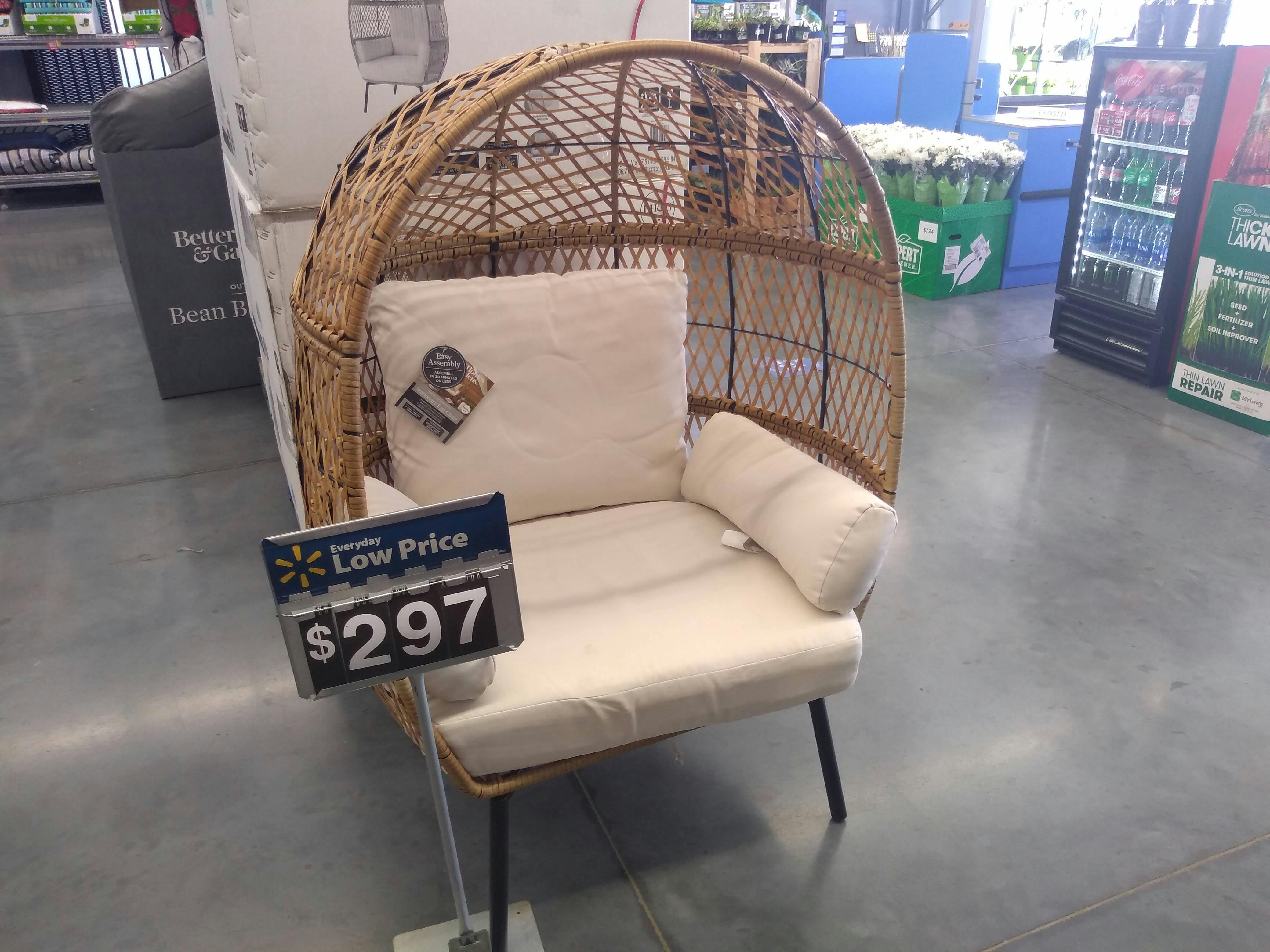 Better Homes Gardens Egg Chair At Walmart The Krazy Coupon Lady