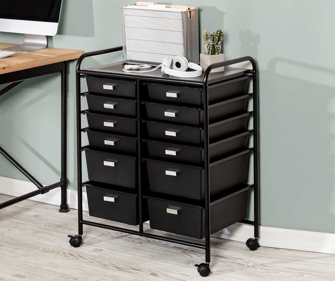 Honey Can Do 12 Drawer Rolling Storage Cart 46 At Walmart The Krazy Coupon Lady
