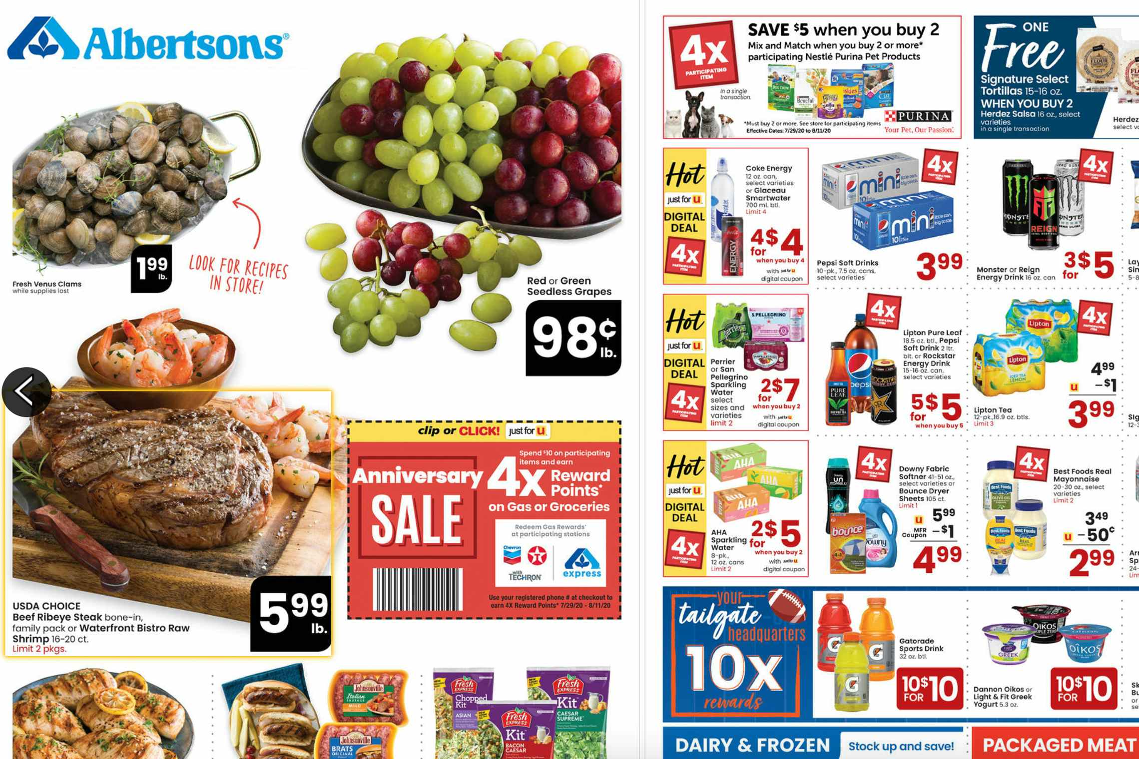 Albertsons weekly grocery circular.