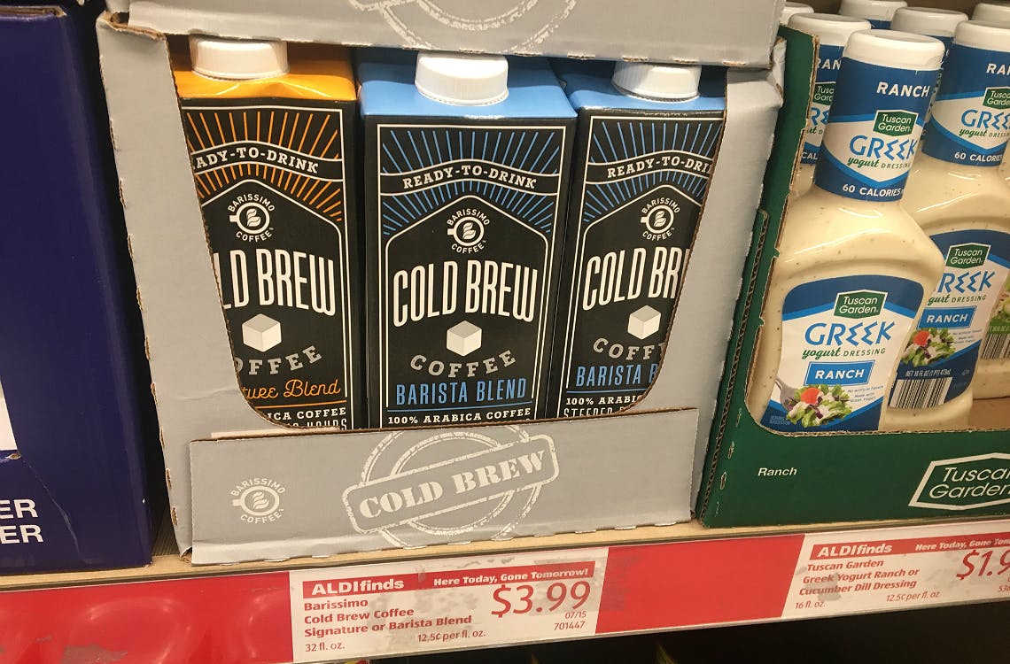 Barissimo Cold Brew Coffee Only 3 99 At Aldi The Krazy Coupon Lady