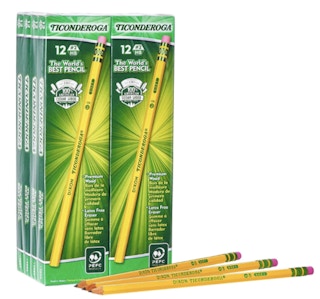 A 96 pack of yellow Ticonderoga pencils