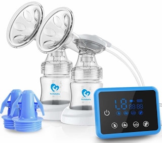 A Bellababy Double breast pump on a white background.