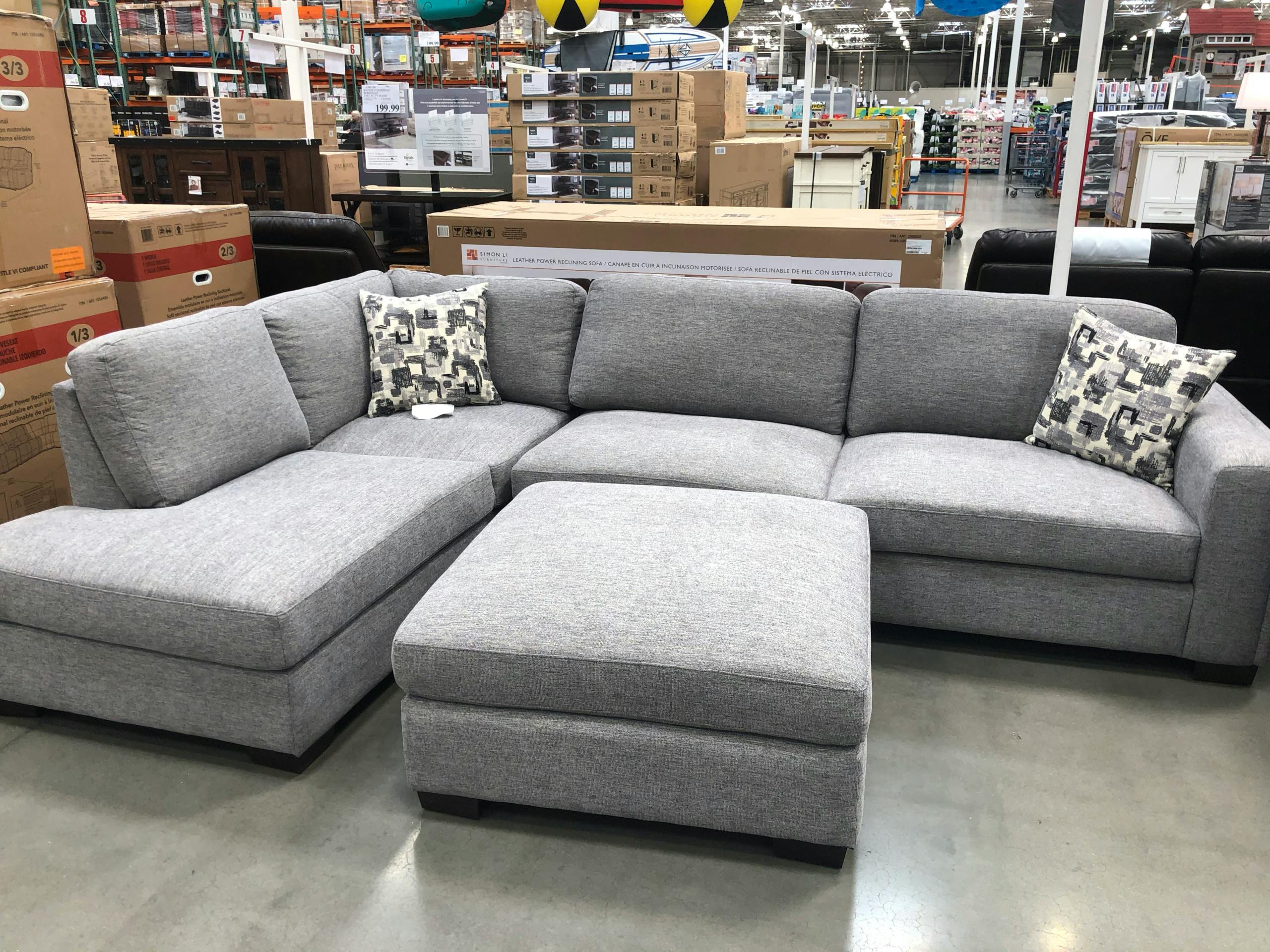 it's furniture month at costco save on couches consoles
