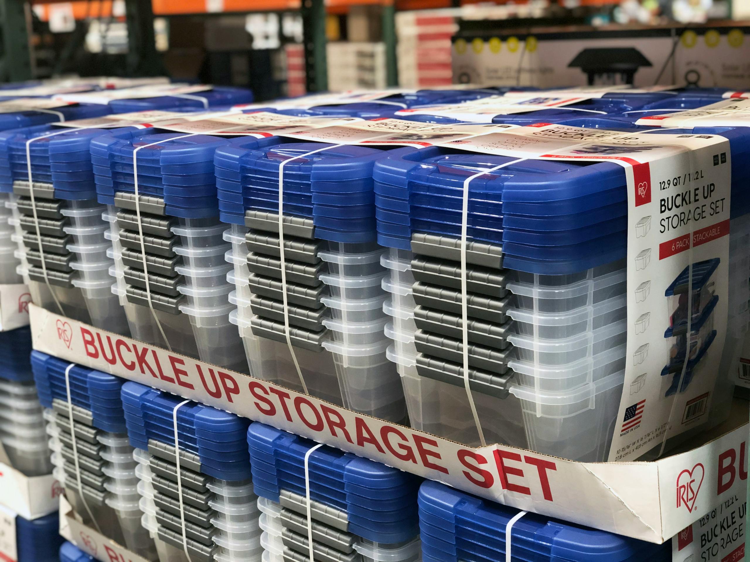 6 Pack Stackable Storage Bin Set Only 12 At Costco The Krazy Coupon Lady