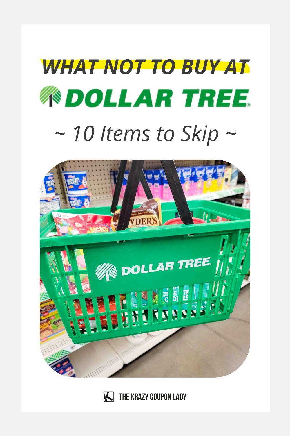 What Not to Buy at Dollar Tree: 10 Items to Skip