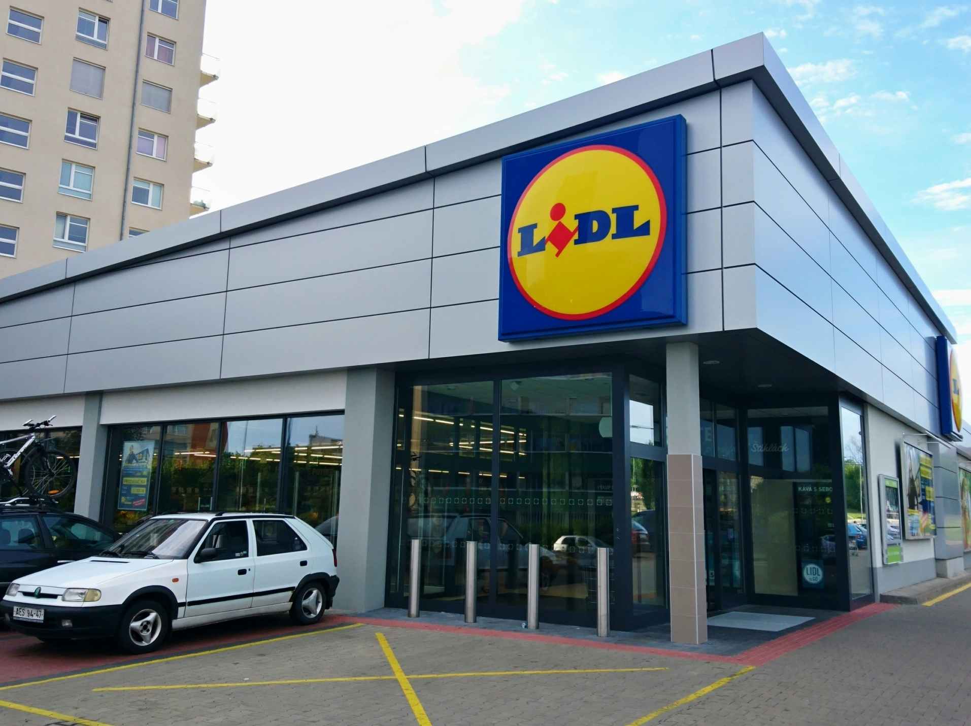 The outside of a Lidl store